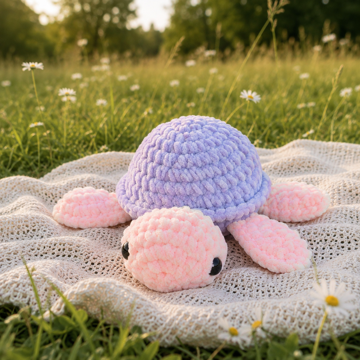 Plushie "Gaby" mittel - Rosa/Lila